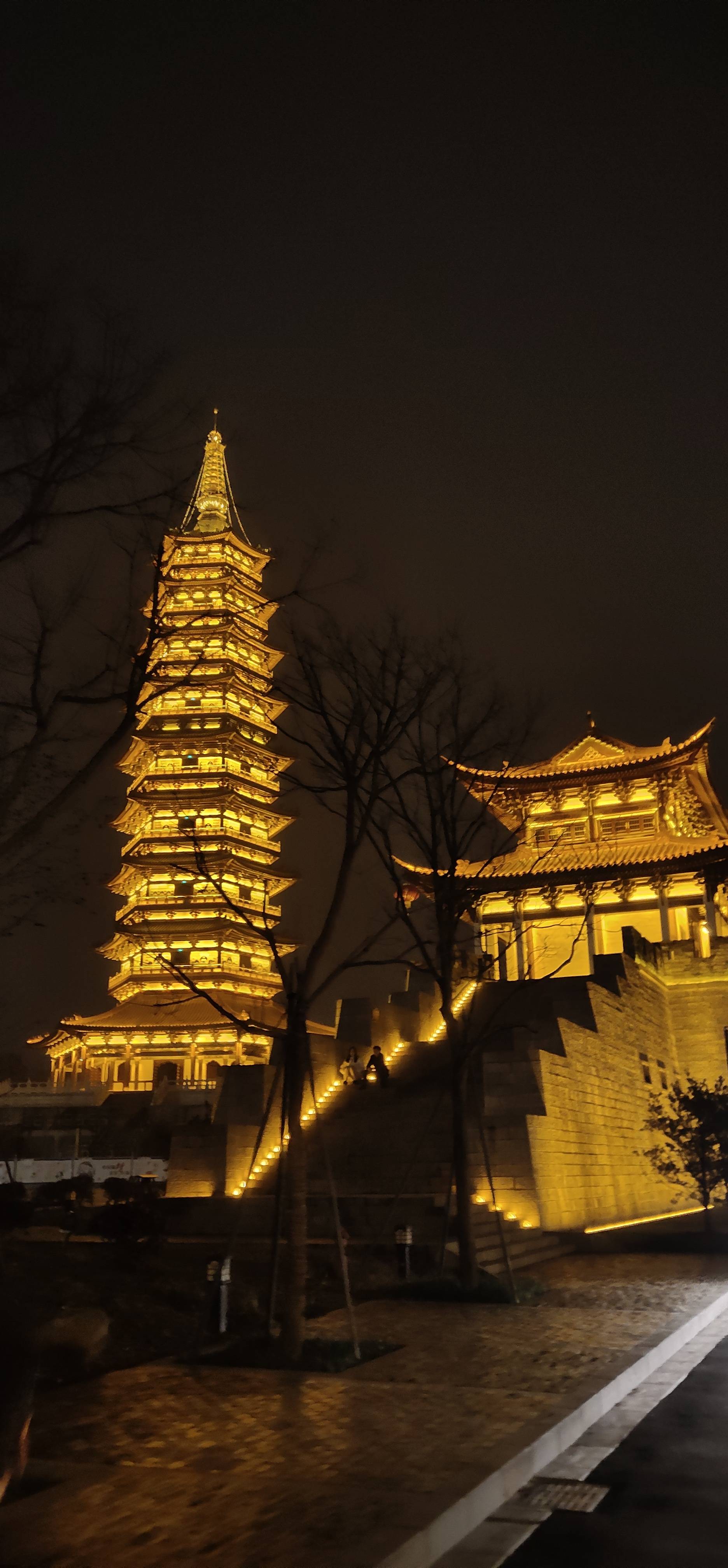 清风公园古子城夜景