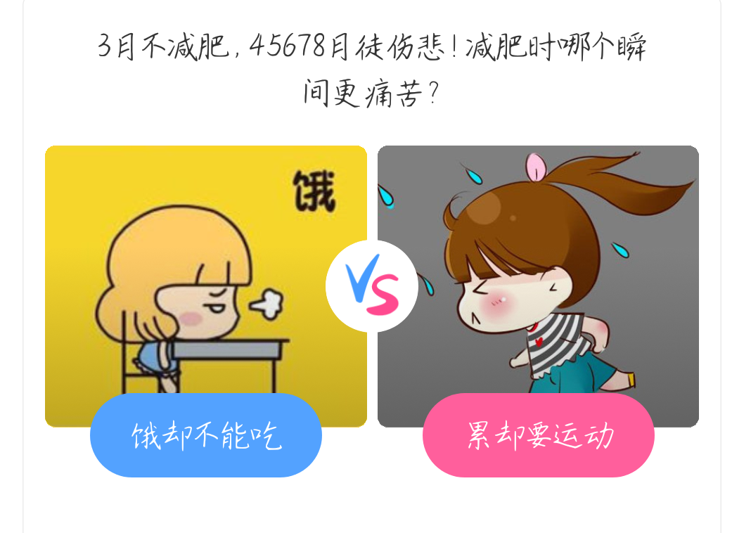 你觉得减肥那个瞬间更痛苦