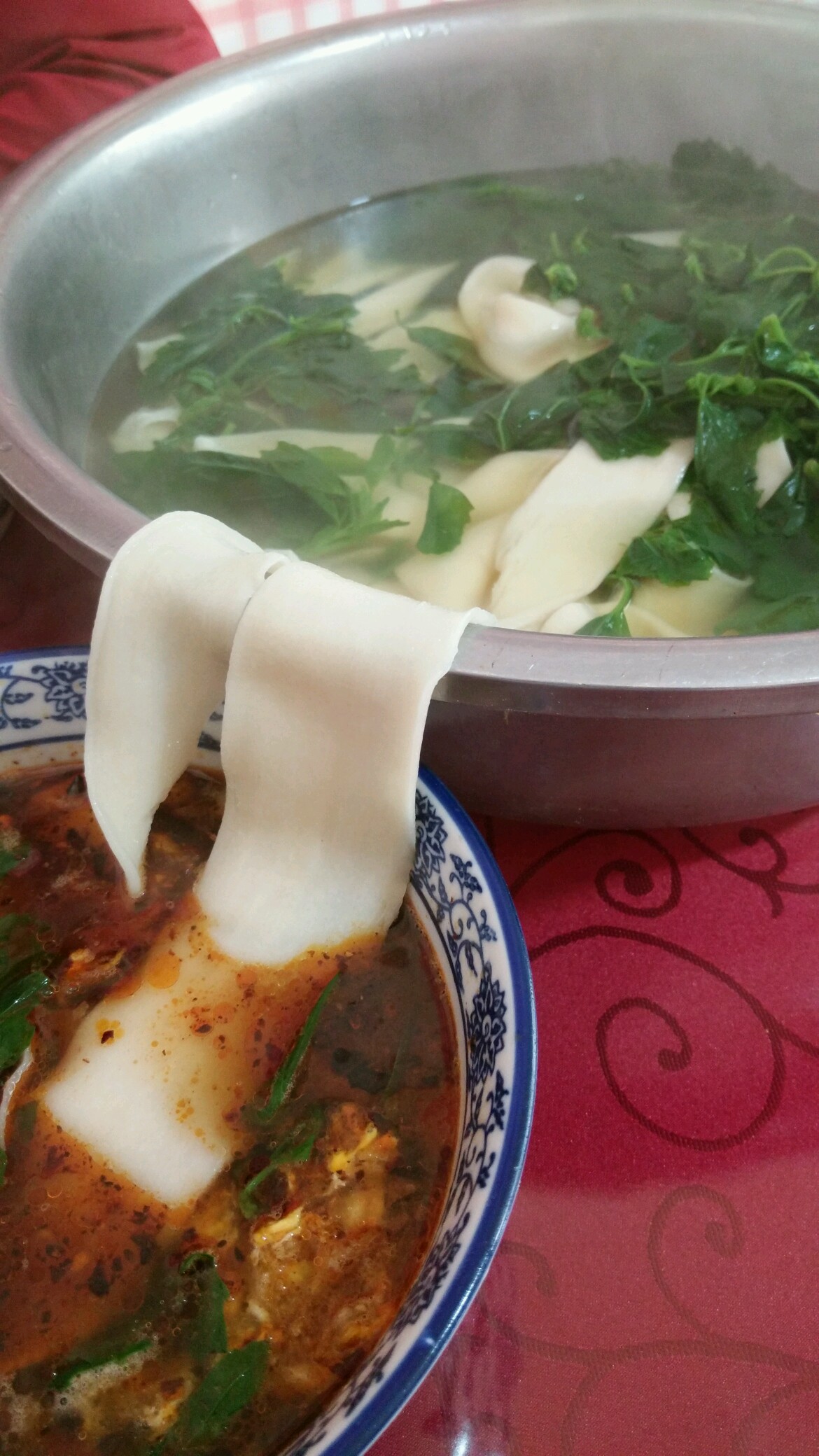 杨凌野菜蘸水面