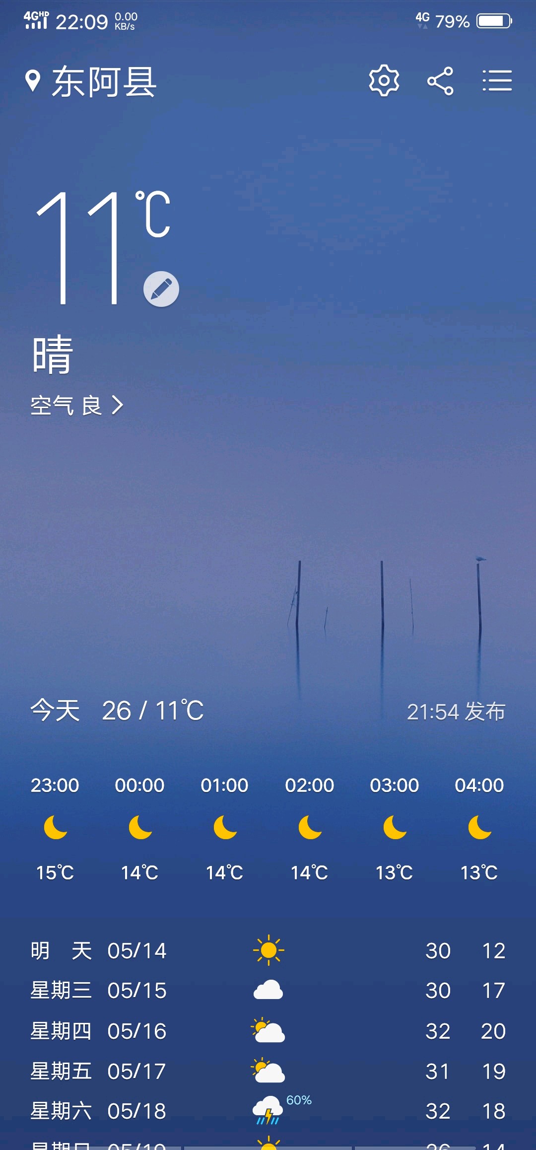 天气预报出现了三条杠