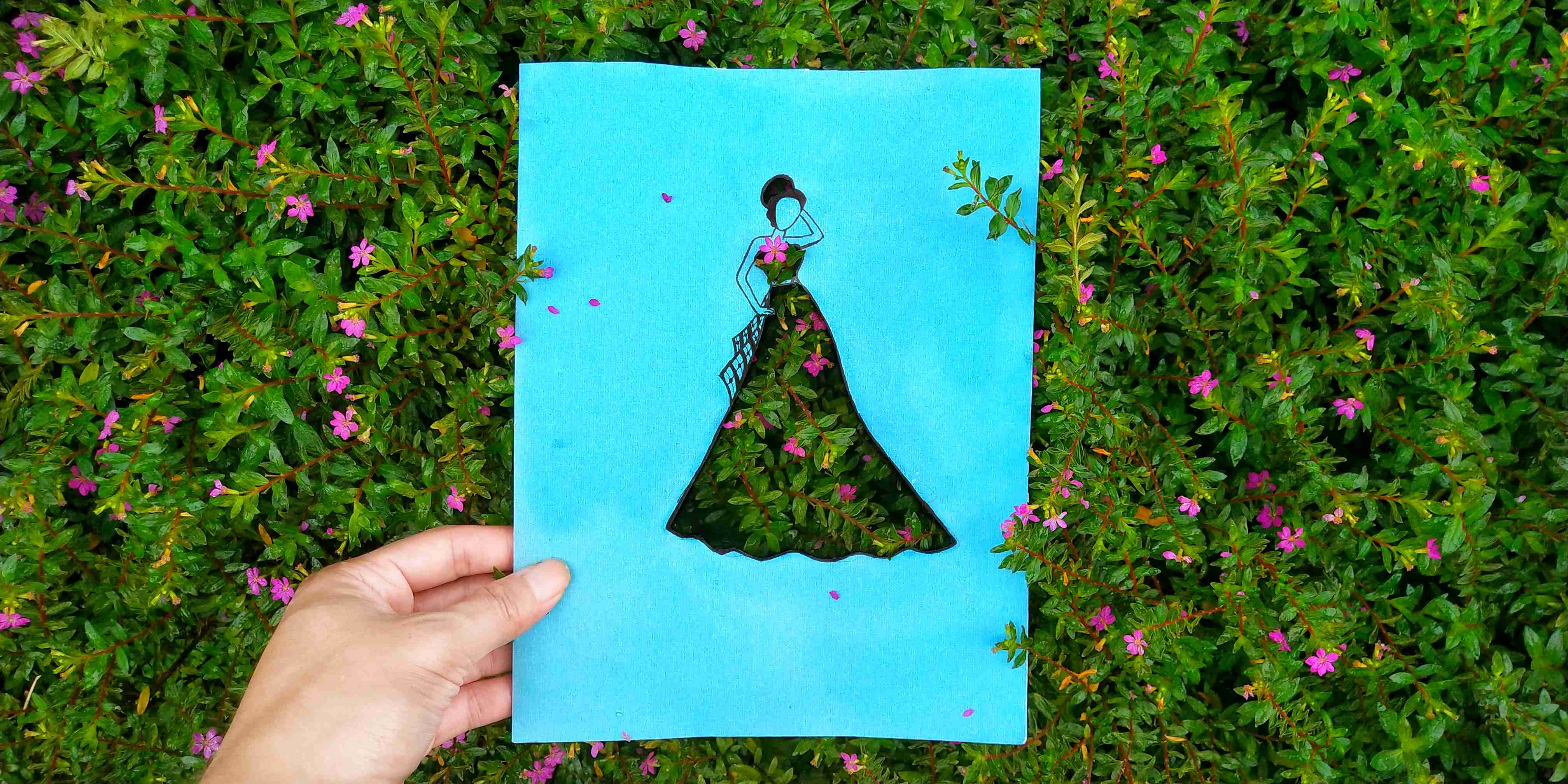 x27印象夏日夏植物剪纸