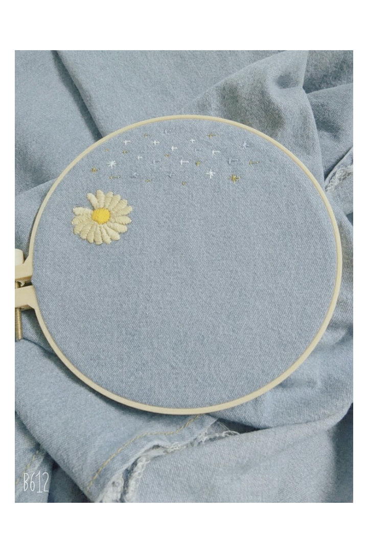 小雛菊星星刺繡