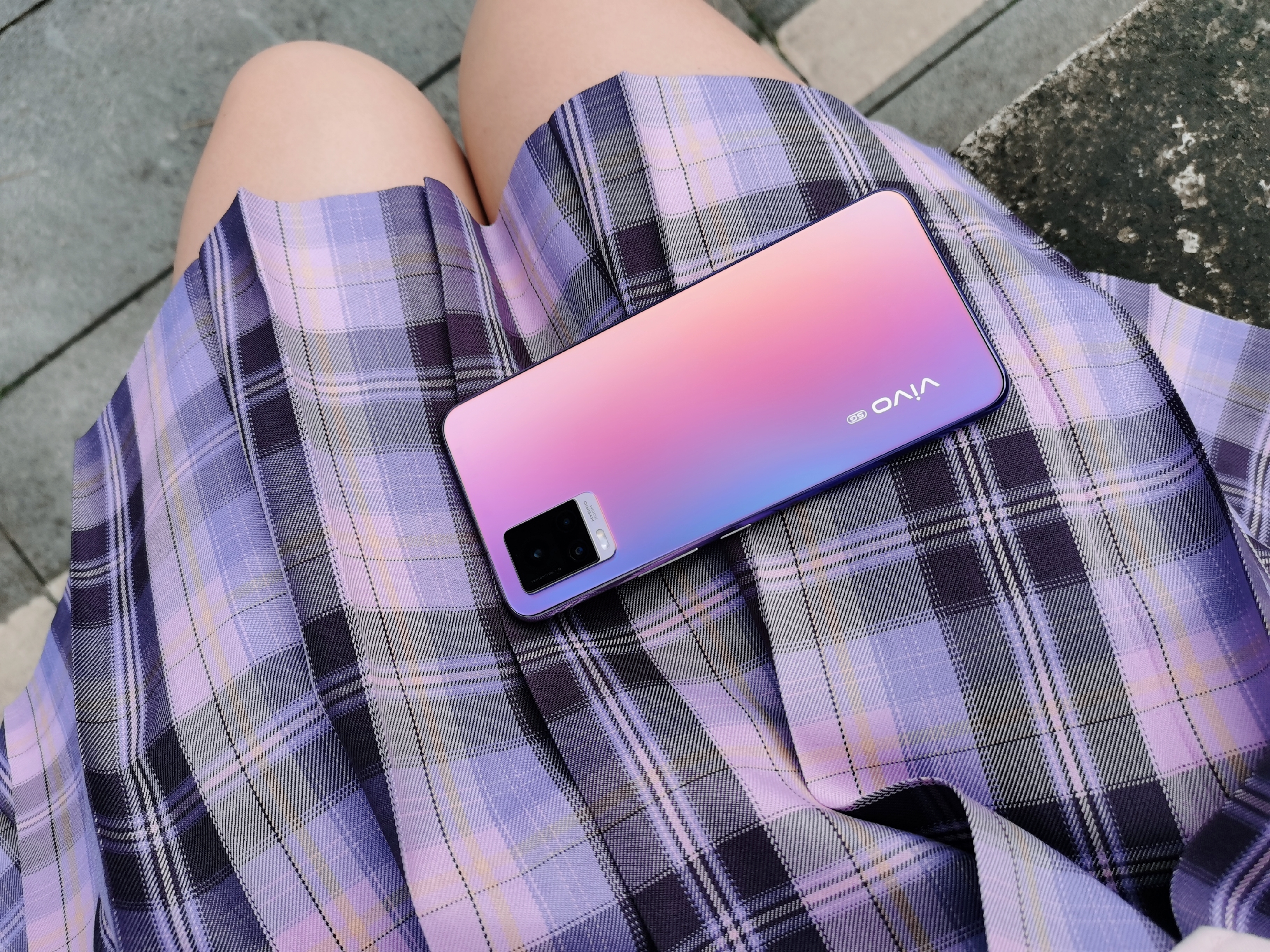 s7晒单#【vivo s7样张】莫奈幻彩 今天也是今天是冷调女孩 - vivo