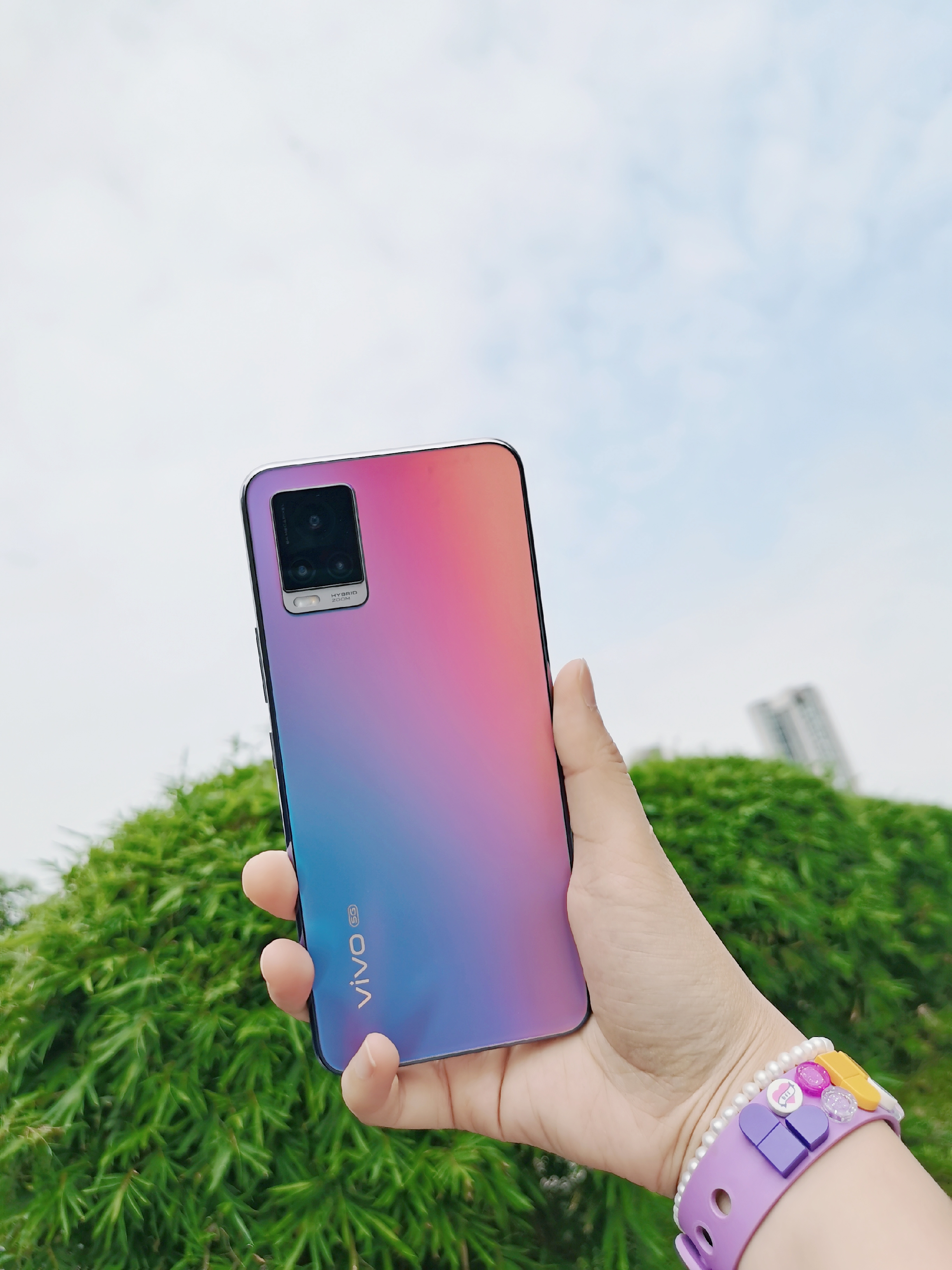 s7晒单#【vivo s7样张】莫奈幻彩 今天也是今天是冷调女孩 - vivo